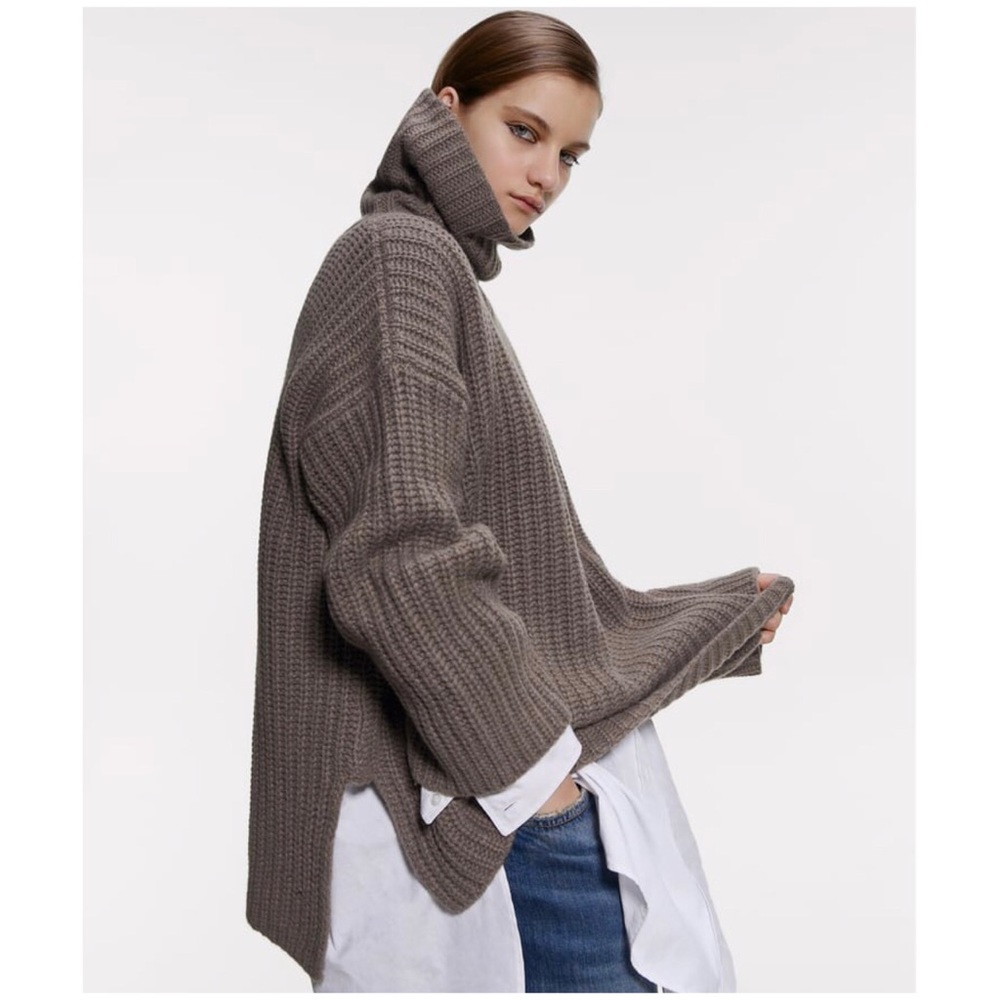 NWT Zara Limited Ed Cashmere Turtleneck Sweater